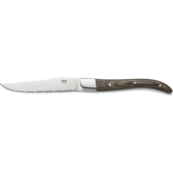 Carlos Steak Knife Set Pakka Wood Handle Pack of 6