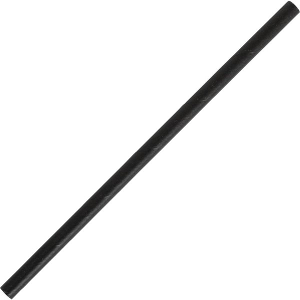 Fiesta Compostable Paper Cocktail Stirrer Straws Black (Pack of 250)