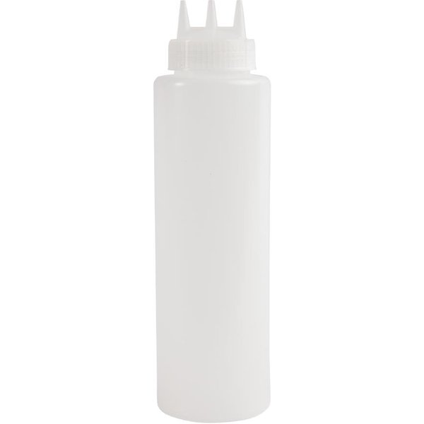 Vogue Clear 3 Nozzle Squeeze Bottle 36oz