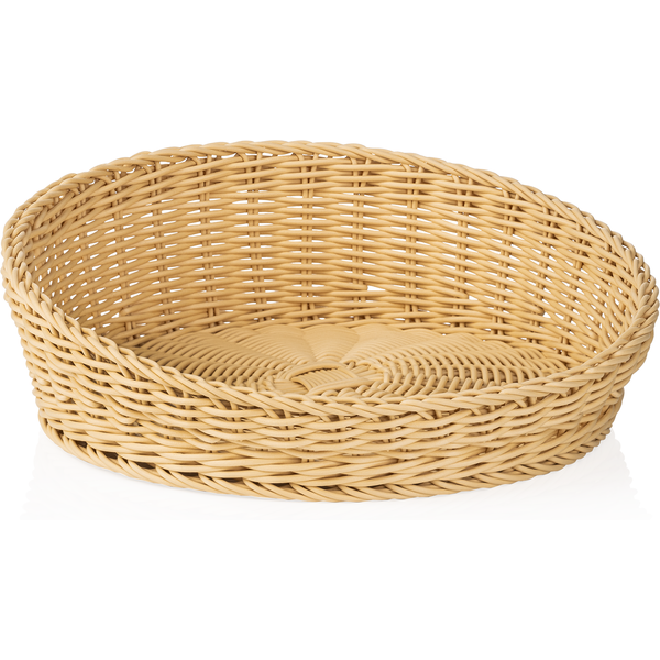 Weaver Pro Oval Basket 37 x 31 x 12 cm Light Beige Polypropylene