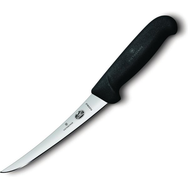 Victorinox Fibrox Boning Knife Narrow Curved Flexible Blade 12cm