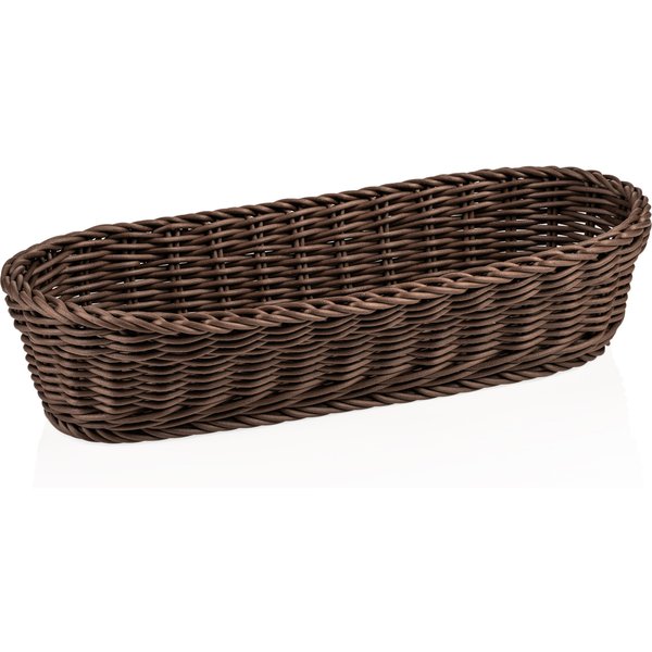 Weaver Pro Baguette Basket 40x16x8 cm Oval Brown Polypropylene