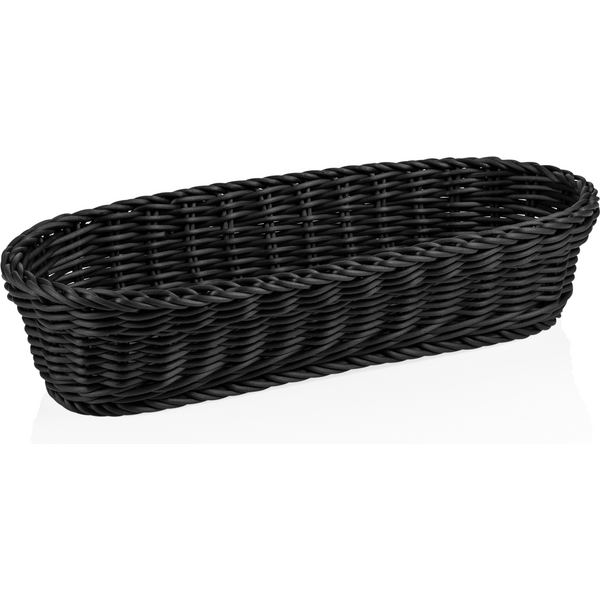 Weaver Pro Baguette Basket Black Polypropylene 40x16x8 cm