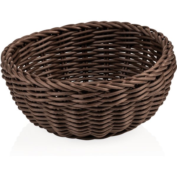 Weaver Pro Basket Polypropylene Dark Brown Dia 20 cm Height 8 cm