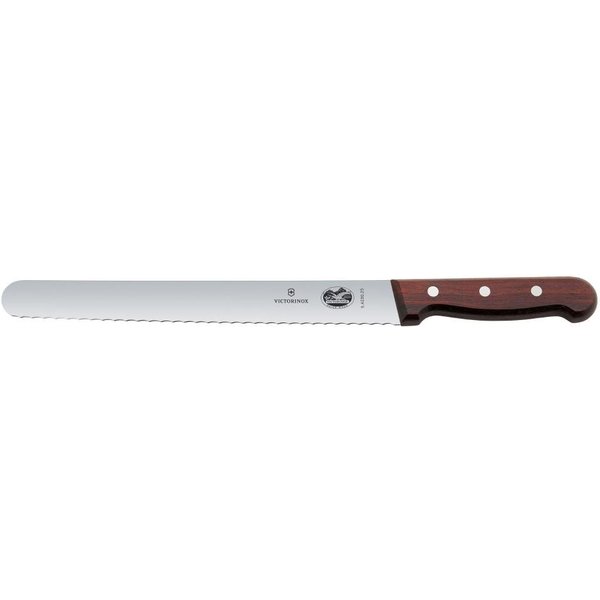Victorinox Wood Handle Serrated Slicing Knife 25cm