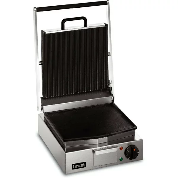 Lincat Lynx 400 Electric Counter-top Single Ribbed Grill - Ribbed Upper & Smooth Lower Plates - W 310 mm - 2.25 kW