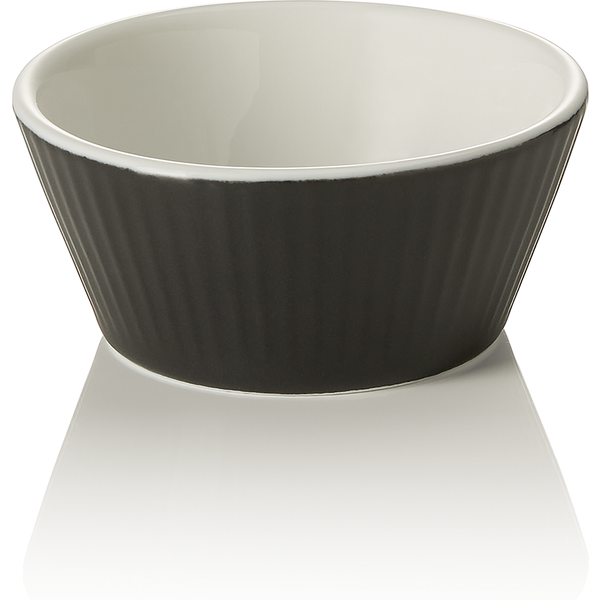 Was Germany Ragout Fin Set Black Porcelain Dia 7 cm 100 ml Pack of 6