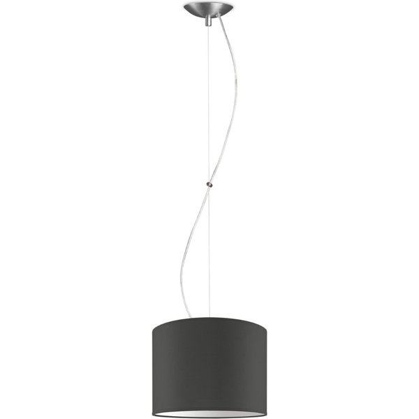 Moderne hanglamp Bling - antraciet - verlichtingspendel Deluxe inclusief lampenkap 25/25/19cm - pendel lengte 100 cm - geschikt voor E27 LED lamp - Pendellamp geschikt voor woonkamer, slaapkamer, keuken