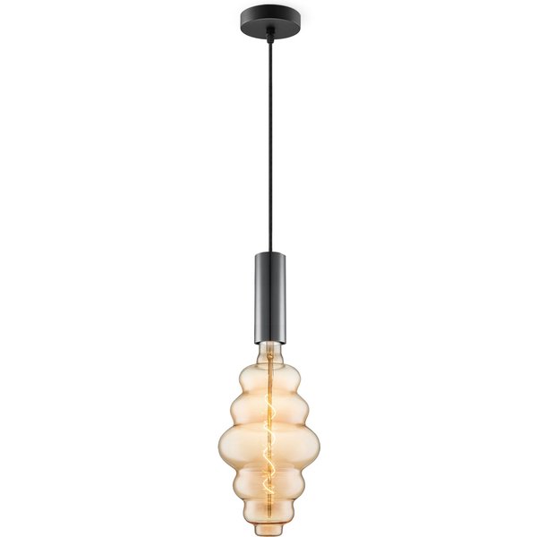 Home sweet home hanglamp Saga zwart Cloud - amber
