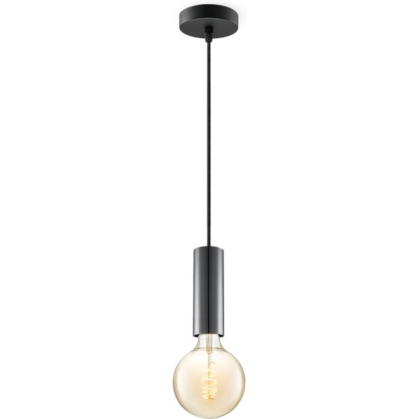 Home sweet home hanglamp Saga zwart Spiral g125 - amber