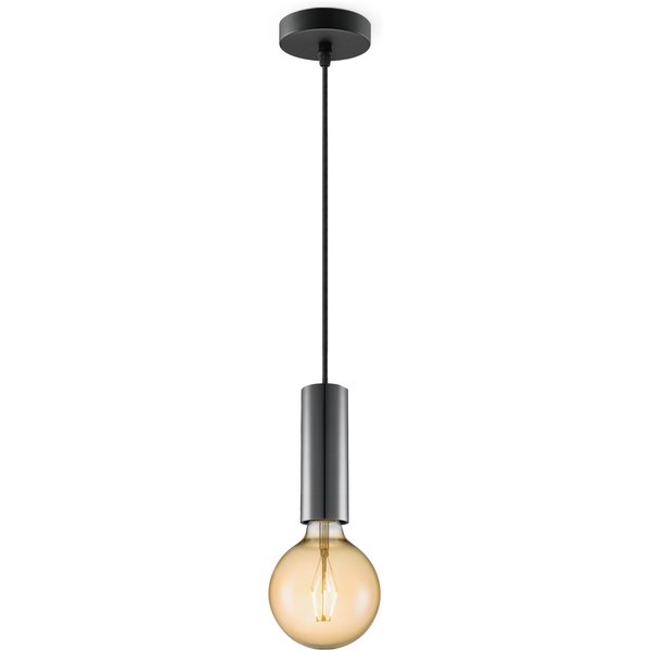 Home sweet home hanglamp Saga zwart Globe g125 - amber