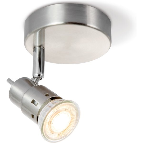 Home sweet home LED opbouwspot Cilindro Ø 9,5 cm - mat staal