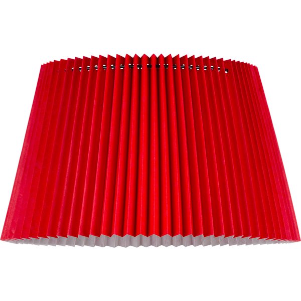 Papieren Gevouwen Lampenkap - Conisch - Rood - ø40 x 24 cm - E27 fitting - Voor Staande Lamp - Ontworpen voor woonkamer en eetkamer