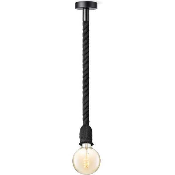 Home sweet home hanglamp Leonardo zwart Spiral g125 - amber