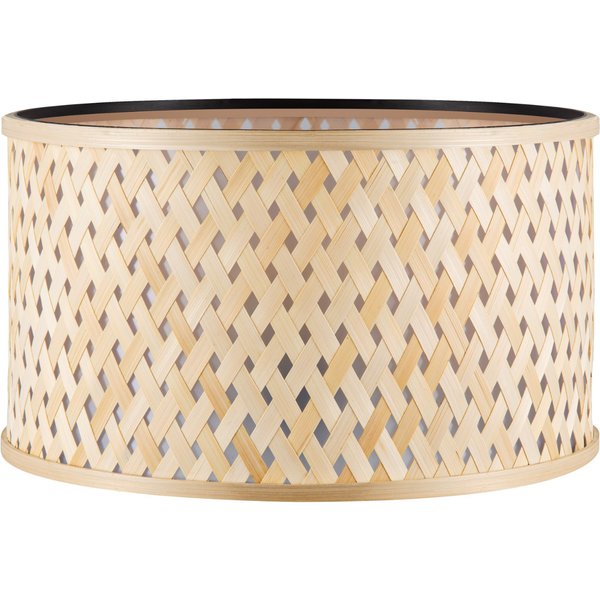Bamboo Lampenkap - Cilindrisch - Beige - Boheemse stijl - ø40 x 22 cm - E27 fitting - Ontworpen voor Staande Lampen en Pendellamp - Ontworpen voor woonkamer en eetkamer