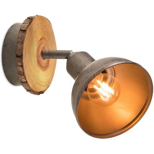 Home sweet home LED opbouwspot Denver - hout