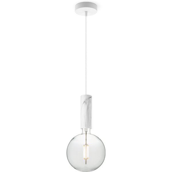 Home sweet home hanglamp Saga marmer Globe g180 - helder