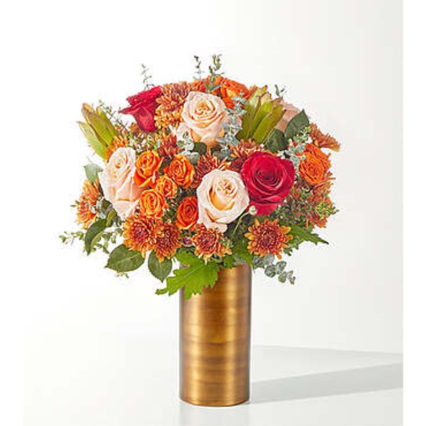 Cherry Tart Bouquet - Standard with Copper Vase - FedEx