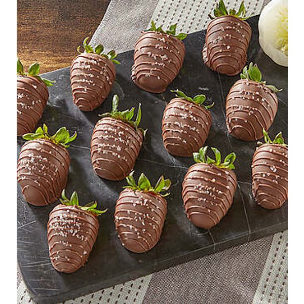 Sea Salt Caramel Belgian Chocolate Covered Strawberries - FedEx