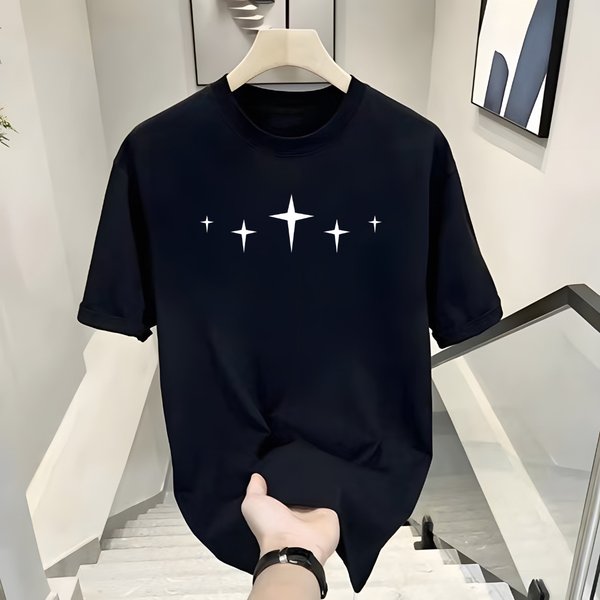 Men's Clothing Summer Cotton Short Sleeved T Shirts For Men Trendy T Shirts For Teenagers Versatile Fashion Bottoming Shirts For Couples Tops Ins