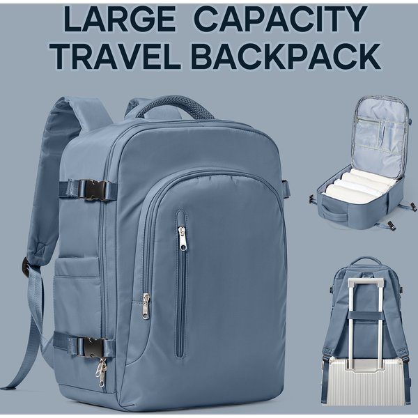 Laptop Bag Travel For Women Large Capacity Easyjet Carry-Ons 45X36X20 Ryanair 40X20X25, Men's Cabin Backpack-image
