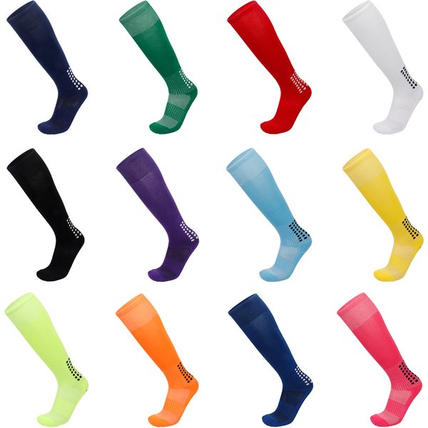 Men's Long Anti-Slip Football Socks With Cushioned Terry Sole – High Knee Sports Socks For Soccer & Training-image