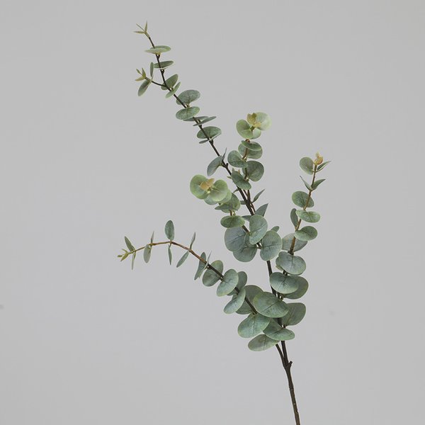 Nordic Simulated Eucalyptus Leaves Long Branches 3D Eucalyptus Fake Plant Leaves Landscaping Green Plants Simulated Leaves Money Leaves-image