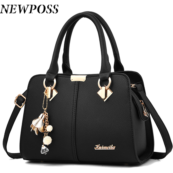 Newposs Famous Designer Brand Bags Women Leather Handbags 2022 Luxury Ladies Hand Bags Purse Fashion Shoulder Bags-image