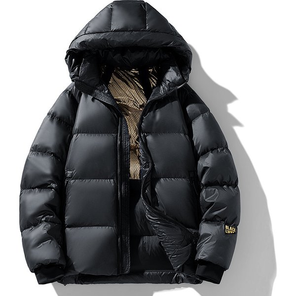 Women's Clothing Black And Gold White Winter Coats Cotton Jacket Winter New Style Windproof Warm Thick Short Style-image