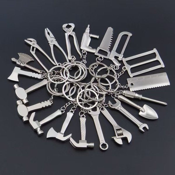 Creative Mini Simulation Adjustable Wrench Keychain Multi-Functional Tool Caliper Pendant Small Gift-image