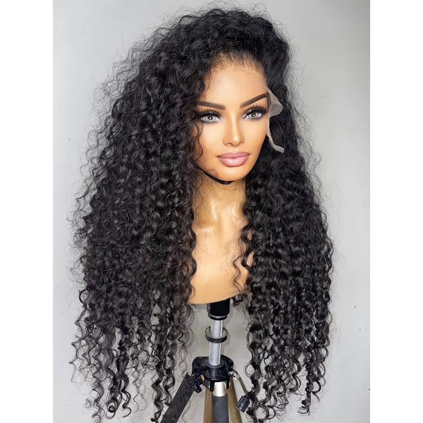 Deep Wave Frontal Wig Human Hair 13x4 Curly Human Hair Wig Transparent HD Lace Wig 13x6 Water Wave Wigs 180 Density