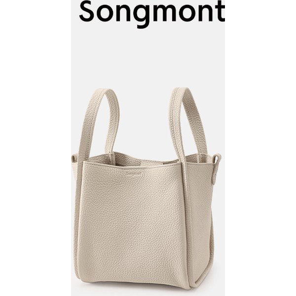 Songmont Yamashita Arimatsu Small Basket First Layer Cowhide High-end Large Capacity Shoulder Handbag Bucket Bag