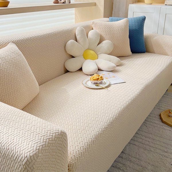 Elastic Full Coverage Sofa Slipcovers Set – Universal Stretchable Sofa Protector For 3/4/5-Seater Couches (12 Colors, Anti-Slip & Machine Washable)
