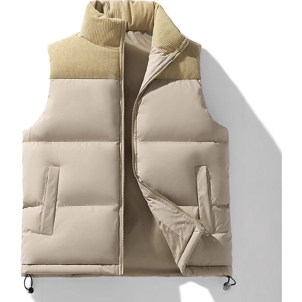 Men's & Women's Lightweight Quilted Vest Jacket - Warm Polyester Puffer Sleeveless Coat For Casual Outdoor Wear