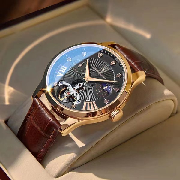 2023 New Hot Selling Waterproof Glow Men's Watch Fashion Watch Ultrathin Calendar Multifunctional Quartz Watch-image