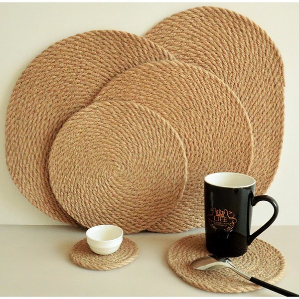 Natural Linen Woven Placemats - Heat-Resistant & Non-Slip For Dining Table & Hot Pots (Eco-Friendly Noise-Reducing Set Of 4 Or 6)-image