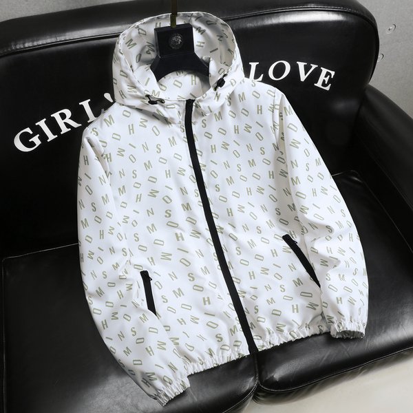 Men's Clothing Men's Trendy Style Hooded Jacket High End Versatile Fashionable Printed Casual Outerwear For Spring
