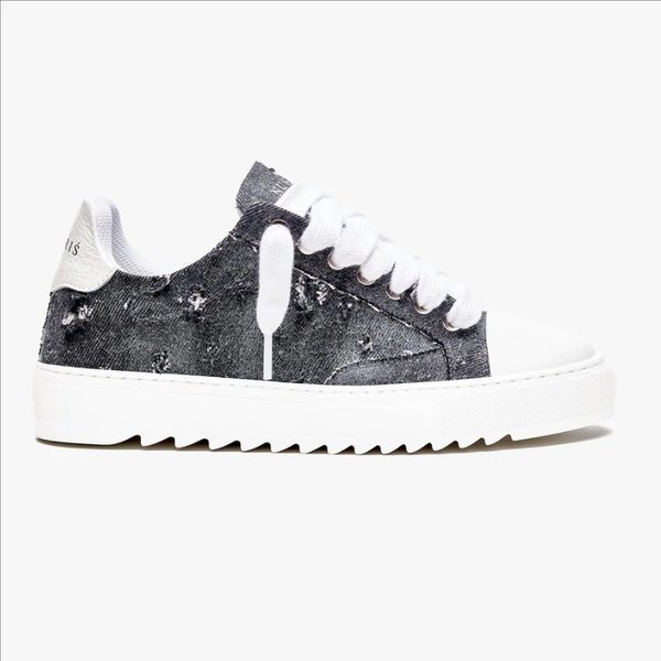 Shoes Numeris Men's Casual Sneakers Thick Sole Non-Slip Lace-Up Round Toe Unisex Shoes In Black White Gray Light Blue-image