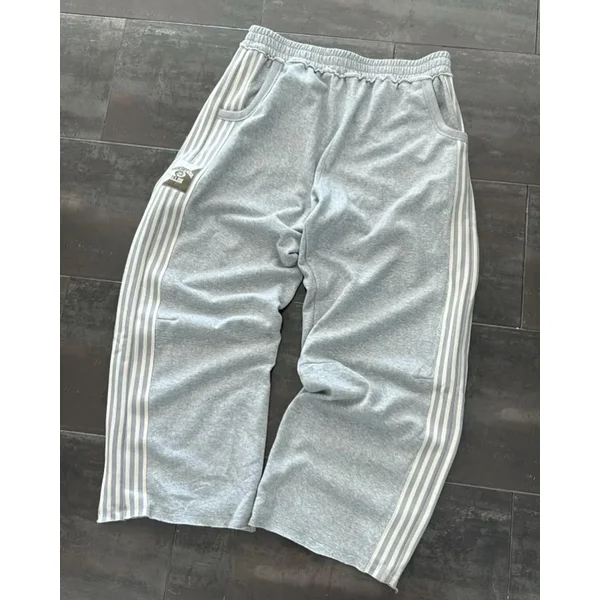 Streetwear Sweatpants Y2K Gothic Hip Hop Retro Stripes Baggy Casual Pants Mens Womens Elastic Waist Jogging Trousers