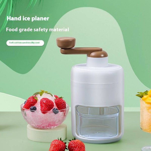 Other Kitchen Tools & Gadgets Ice Shaver Machine For Stalls Without Electricity Small Manual Ice Crusher Household Hand Cranked Smoothie-image