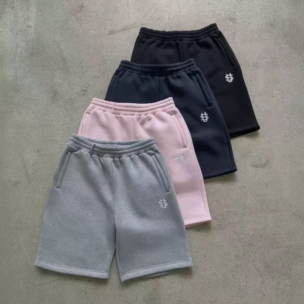 Men's Retro Y2K Street Hip-Hop Casual Shorts Loose Fit Solid Color Sports Elastic Waist Mid-Waist Black Summer Autumn Shorts-6-image
