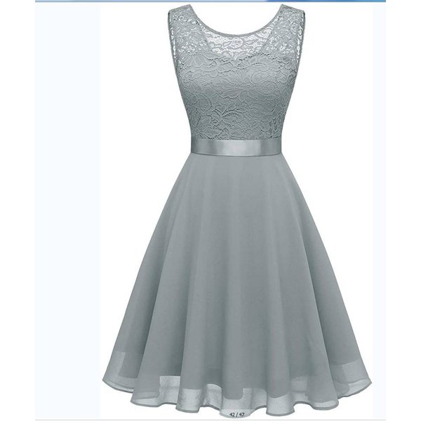 Fashion new women's wear multi-occasion hollowed-out waist sex pure-color sleeveless lace Hepburn skirt