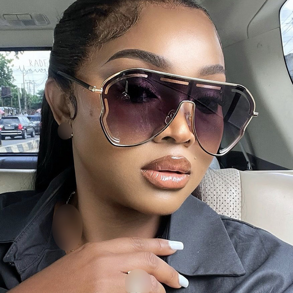 Women's Glasses Large Frame Toad Shaped Sunglasses Hot Girl Sunglasses Fashion Sunglasses Network Celebrity