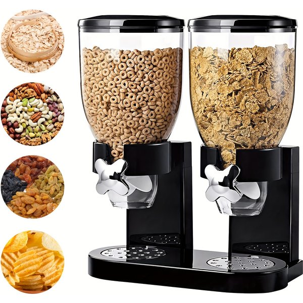PANCERKA Dual Control Grain Dispenser: Large Capacity, Easy To Use, Suitable For Christmas, Halloween, Easter, Hanukkah, Thanksgiving