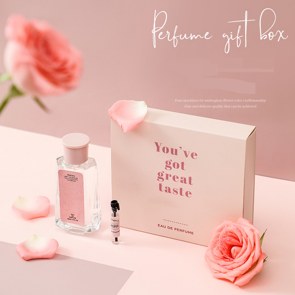 Women’S Perfumes Genuine Perfume Silk Like Long Lasting Women's Perfume 50ML Pink Gift Box-image