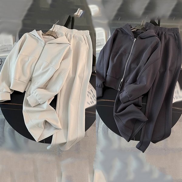 Women's Clothing Sportswear Fashion Suits Spring And Autumn High End Loose Slim Fashionable Sweater Sweatpants Two Piece Suit