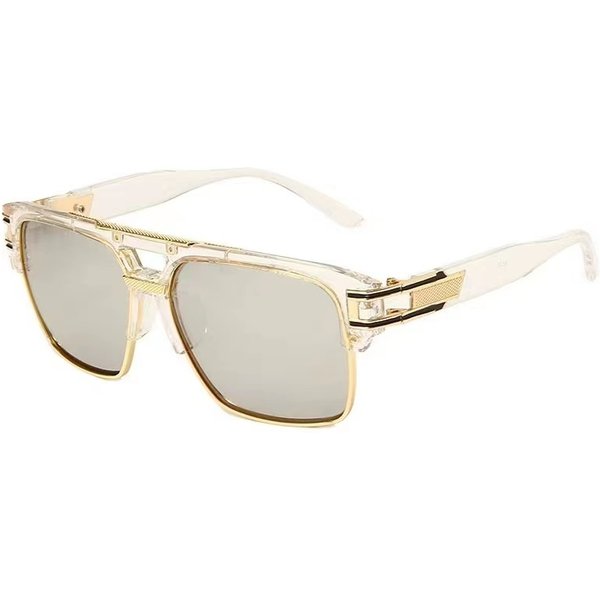 Unisex Fashion Trend Half Frame Full Frame Sunglasses Metal Frame Unisex Irregular Shape Sunglasses-image