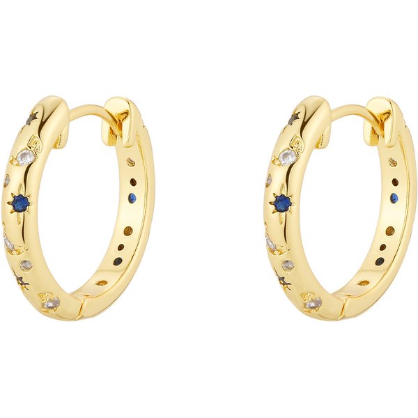 Women's Jewelry Fashion, Ins Personality, Stars And Moons, Diamond Earrings, Ear Buckles-image