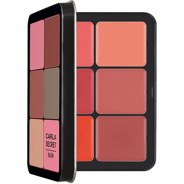 12-color Iron Box Plate Matte Long-lasting Concealer Pearlescent Brightened Multi-color Blush Cream