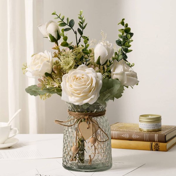 Iori Peony Eucalyptus Bouquet Artificial Flower Manufacturer Design Wedding Bouquet Wall Decoration CF01010-image